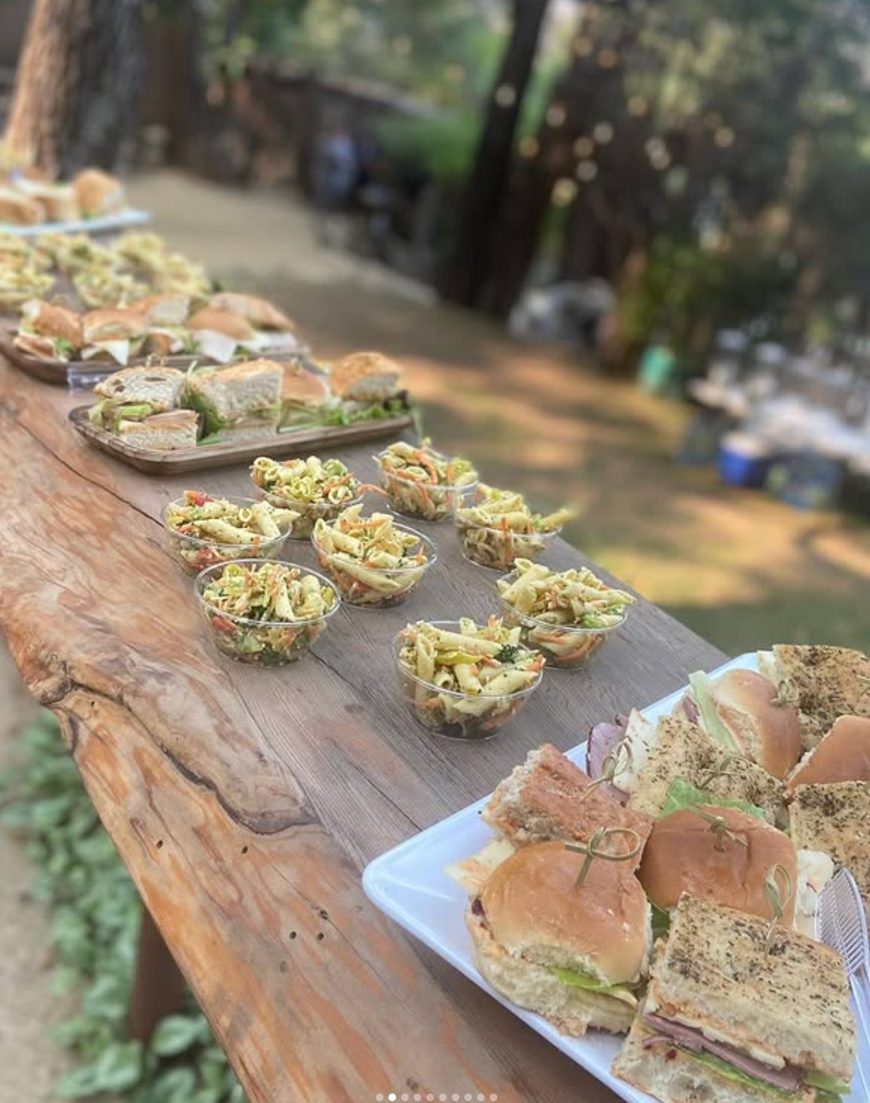Outdoor catered event by M&G
